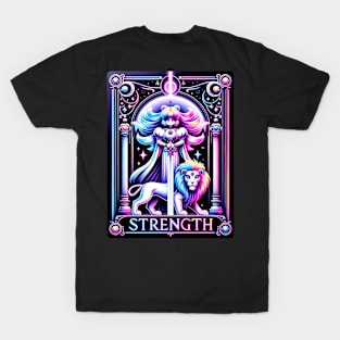 Strength Tarot Card Kawaii Cute Pastel Goth T-Shirt